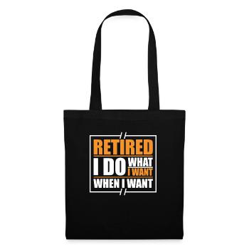Pensioner Pension Funny - Tote Bag - black - Front