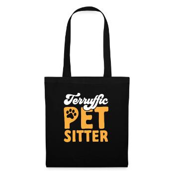 Pet Sitting Cat Dog Pet Sitter - Tote Bag - black - Front