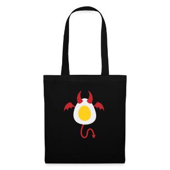 Funny Halloween Devil Egg Food Lover Spooky - Tote Bag - black - Front