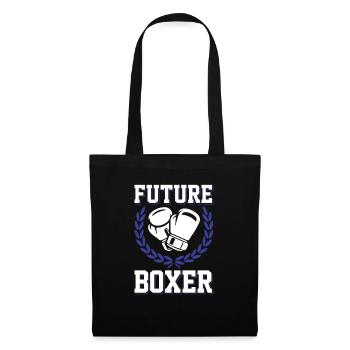 boxer future - Stoffbeutel - Schwarz - Vorne