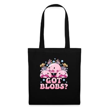 Costume de Blobfish - Visage de poisson Blob laid - - Sac en tissu - noir - Devant