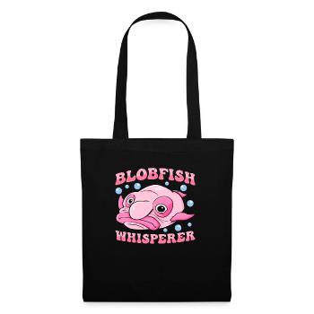 Costume de Blobfish - Visage de poisson Blob laid - - Sac en tissu - noir - Devant