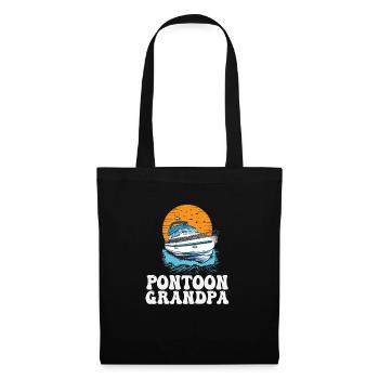 Ponton Papy Fête des Pères Bateau à moteur - Sac en tissu - noir - Devant