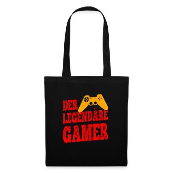 Le joueur légendaire - Sac en tissu - noir - Devant