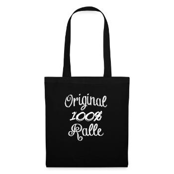 Original 100% Ralle - Stoffbeutel - Schwarz - Vorne