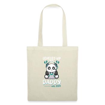 Leveled Up To Daddy 2024 Père en devenir - Sac en tissu - nature - Devant