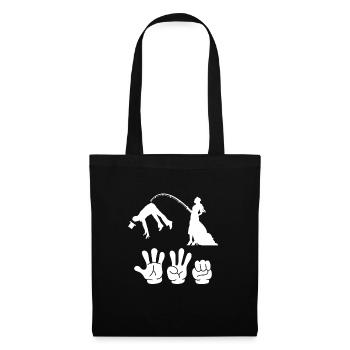 Enterrement de vie de garçon et de jeune fille enterrement de vie de garçon hommes - Sac en tissu - noir - Devant