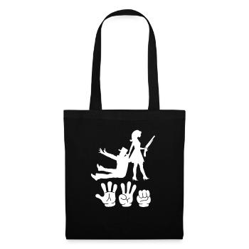 Enterrement de vie de garçon et de jeune fille enterrement de vie de garçon hommes - Sac en tissu - noir - Devant