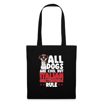 Italian Greyhound Greyhound Dogs - Tote Bag - black - Front