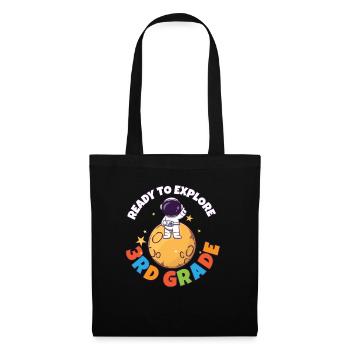 Journée de la rentrée scolaire prête à explorer la 3e année - Sac en tissu - noir - Devant