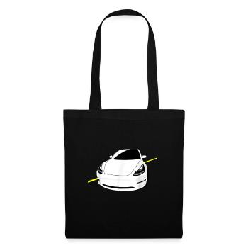 Electric Car, Drive The Future, Zero Emissions - Tote Bag - black - Front