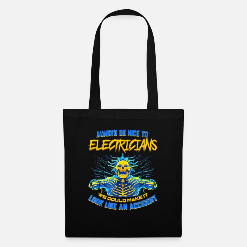 Electrician Funny Gift for Electrical Engineer - Tote Bag - black