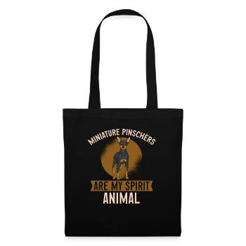 Miniature Pinscher Rehpinscher Min Pin Dog - Tote Bag - black - Front