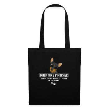 Miniature Pinscher Rehpinscher Min Pin Dog - Tote Bag - black - Front