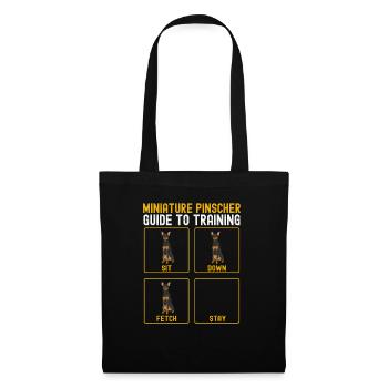 Miniature Pinscher Rehpinscher Min Pin Dog - Tote Bag - black - Front