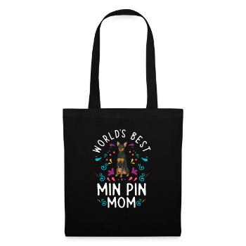 Miniature Pinscher Rehpinscher Min Pin Dog - Tote Bag - black - Front