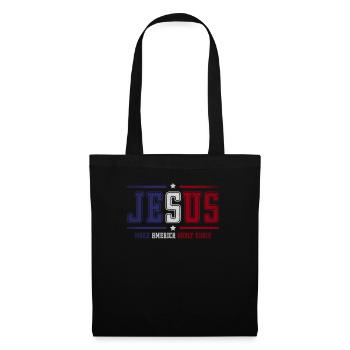 Jésus rend l’Amérique pieuse, à nouveau la foi - Sac en tissu - noir - Devant