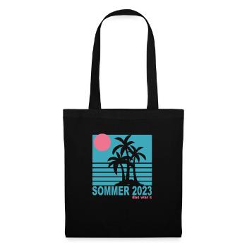 Sommer 2023 das war´s - Stoffbeutel - Schwarz - Vorne