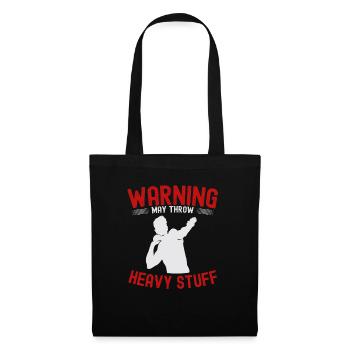 Lancer du poids Athlétisme - Sac en tissu - noir - Devant