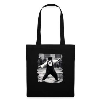Chats Chat Chat Amoureux Drôles de Chats - Sac en tissu - noir - Devant