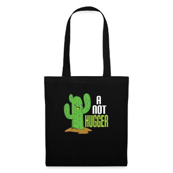 Cactus No Hug Distanciation sociale - Sac en tissu - noir - Devant