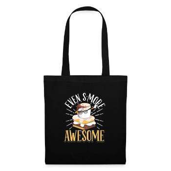 Even Smore Awesome Camping Kids Campfire Dabbing M - Stoffbeutel - Schwarz - Vorne