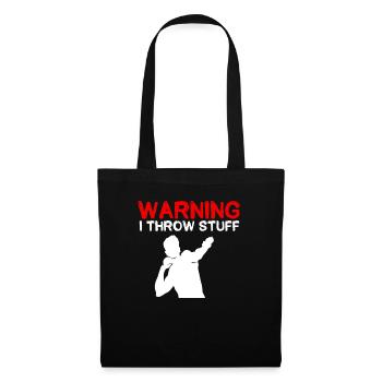 Lancer du poids Athlétisme - Sac en tissu - noir - Devant