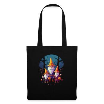 Garden Gnome Halloween Trick Or Treat Gardener - Tote Bag - black - Front