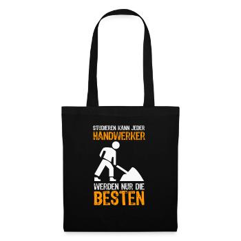 Handwerker - Stoffbeutel - Schwarz - Vorne
