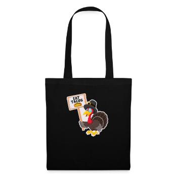 Eat Tacos Thanksgiving Day Funny Turkey Lover - Tote Bag - black - Front