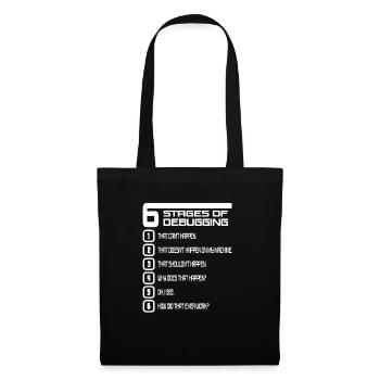 Drôle Lol Nerd Informaticien - Sac en tissu - noir - Devant