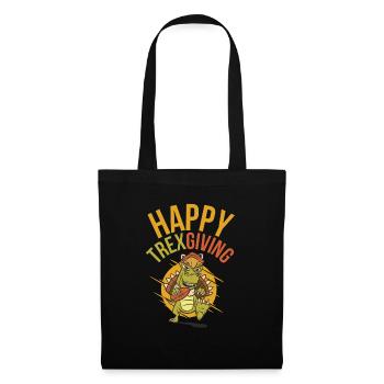 Happy Trexgiving Thanksgiving T Rex Dinosaur - Tote Bag - black - Front