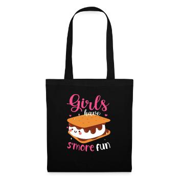 Marshmallow Camping Campfire Women Girls Have Smor - Tote Bag - black - Front