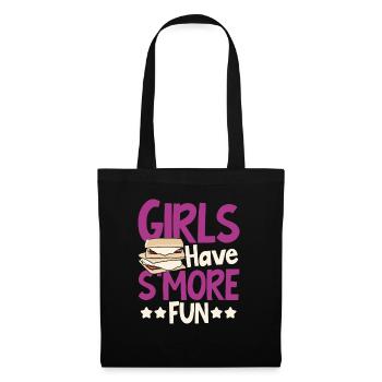 Camping Women Marshmallow Camper Girls Have Smore - Tote Bag - black - Front
