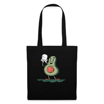 Feu de camp pour enfants Guimauve Mignon Smore Avocat - Sac en tissu - noir - Devant