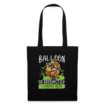 Ballon Halloween Süßes oder Saures Spooky Boo Ghost - Stoffbeutel - Schwarz - Vorne
