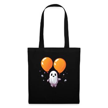 Ballon Halloween Süßes oder Saures Spooky Boo Ghost - Stoffbeutel - Schwarz - Vorne
