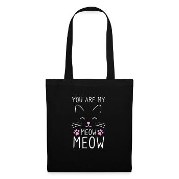 Tu es mon Meow Meow Cat - Sac en tissu - noir - Devant