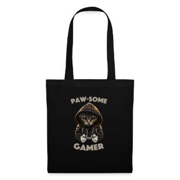 Awesome Gamer Cat Cooler Consoles Player - Tote Bag - black - Front