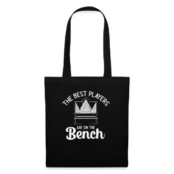 Organiste : organiste, organiste d’église, orgue - Sac en tissu - noir - Devant