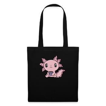 Coffee Cute Axolotl - Tote Bag - black - Front