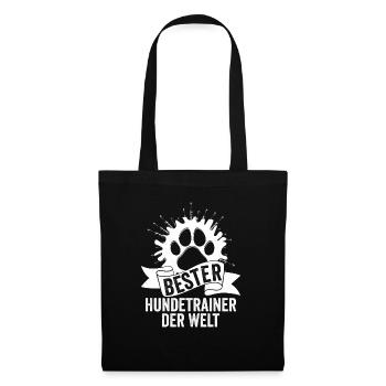 Bester Hundetrainer der Welt Hundetraining Hundesc - Stoffbeutel - Schwarz - Vorne