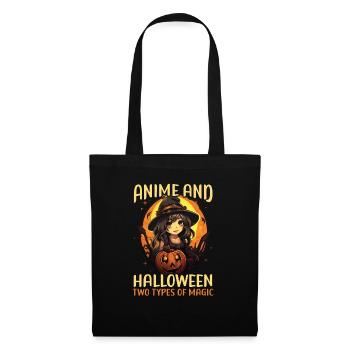 Anime Halloween Kawaii Trick Or Treat Spooky Manga - Tote Bag - black - Front