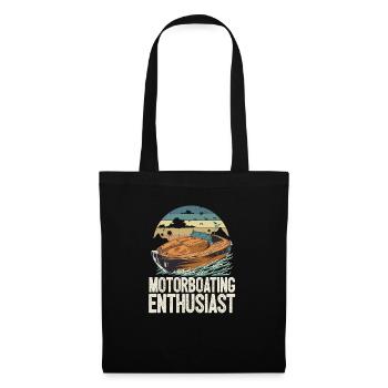 Pontoon Boat Captain Motorboating Enthusiast - Tote Bag - black - Front
