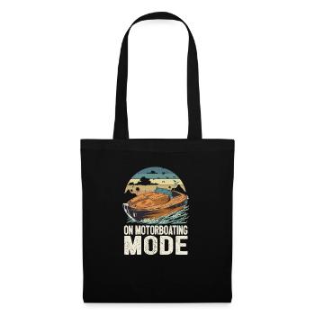 On Motorboating Mode Pontoon Captain Lake Life - Tote Bag - black - Front