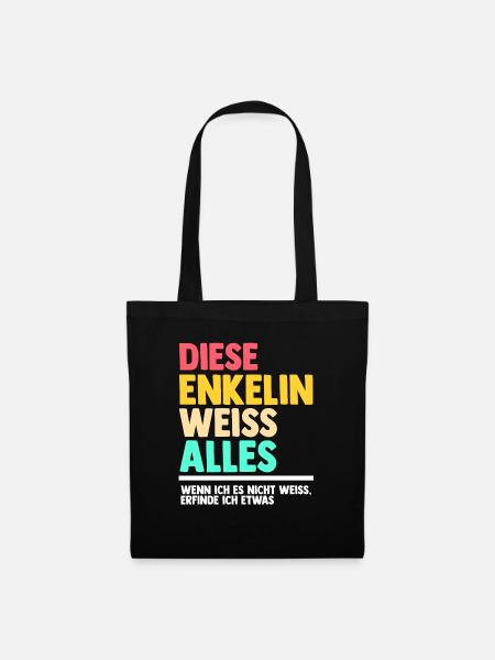 Enkelin - Stoffbeutel - Schwarz
