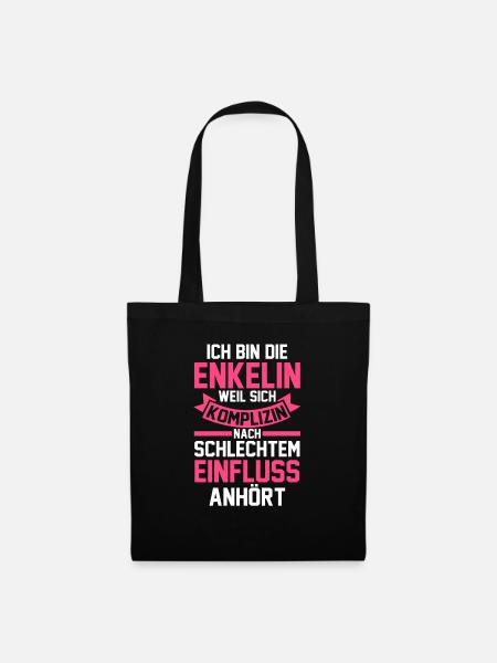 Enkelin - Stoffbeutel - Schwarz