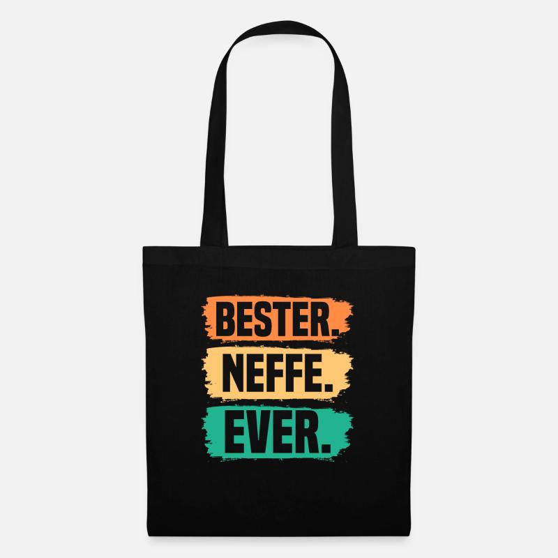 Neffe - Stoffbeutel - Schwarz