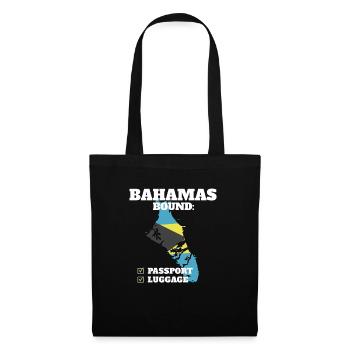 Bahamas Bound Country Travel Bahamian Flag - Stoffbeutel - Schwarz - Vorne