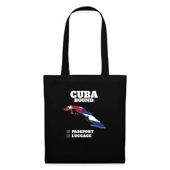 Cuba Bound Country Travel Cuban Flag Vacation - Tote Bag - black - Front